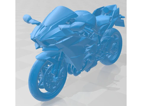 Kawasaki Ninja H2R 2015 Printable Motorbike 3D Print Model
