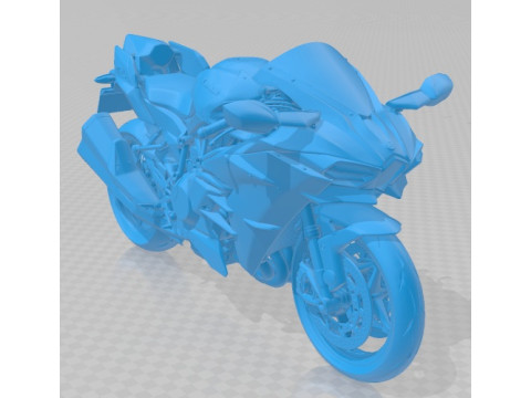 Kawasaki Ninja H2R 2015 Printable Motorbike 3D प्रिंट मॉडल
