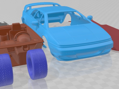 Lotus Esprit V8 2002 Printable Car Modèles 3D en vedette