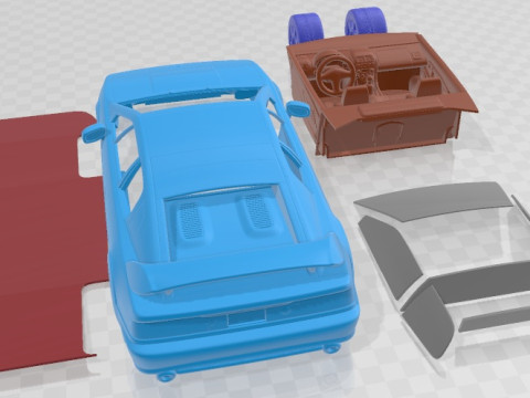 Lotus Esprit V8 2002 Printable Car Modèles 3D en vedette