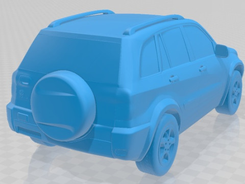 Toyota RAV4 5 Door 2001 Printable Car 3D प्रिंट मॉडल