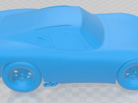 Lightning Mcqueen Zigzag Printable Car 3D Print Model