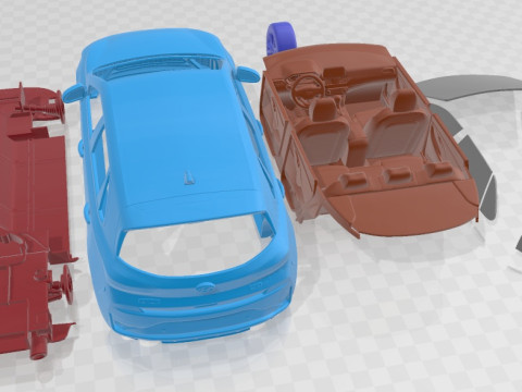 Hyundai I30 N 2021 Printable Car 3D Baskı Modeli