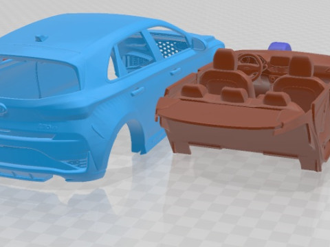 Hyundai I30 N 2021 Printable Car 3D Baskı Modeli