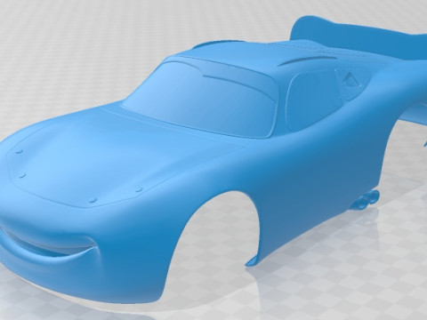 Lightning Mcqueen Zigzag Printable Body Car 3D 프린트 모델