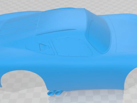 Lightning Mcqueen Zigzag Printable Body Car 3D Print Model