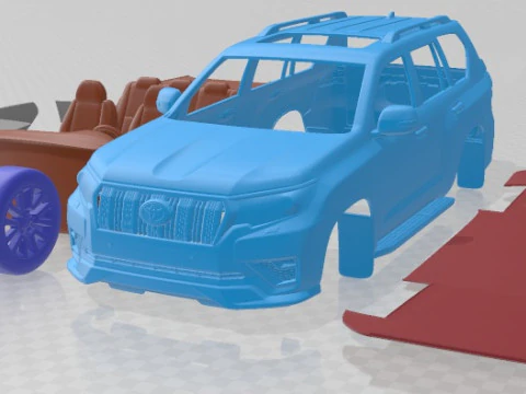 Автомобіль для друку Toyota Land Cruiser Prado 2021 3D Принт Модель