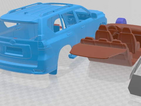 Toyota Land Crusier Prado 2021 Printable Car 3Dプリントモデル