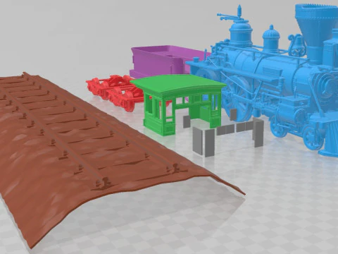 General 4 4 0 Steam Locomotive Printable 3D Print Model