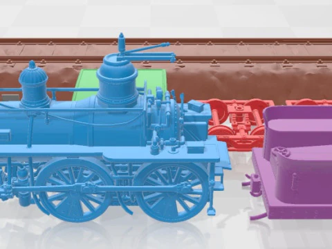 General 4 4 0 Steam Locomotive Printable 3D Print Model