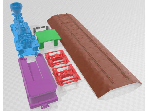 General 4 4 0 Steam Locomotive Printable 3D Print Model