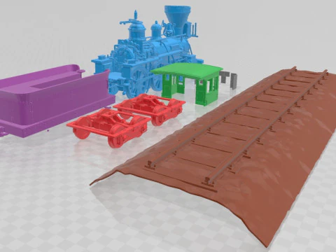 General 4 4 0 Steam Locomotive Printable 3D Print Model