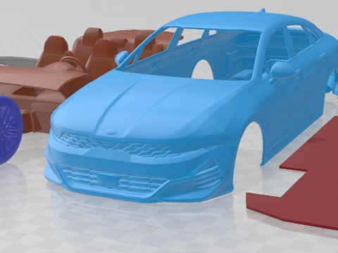 Kia K5 GT 2021 Printable Car 3Dプリントモデル