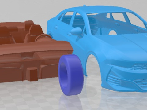 Kia K5 GT 2021 Printable Car 3D प्रिंट मॉडल