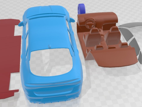 Kia K5 GT 2021 Printable Car 3D प्रिंट मॉडल