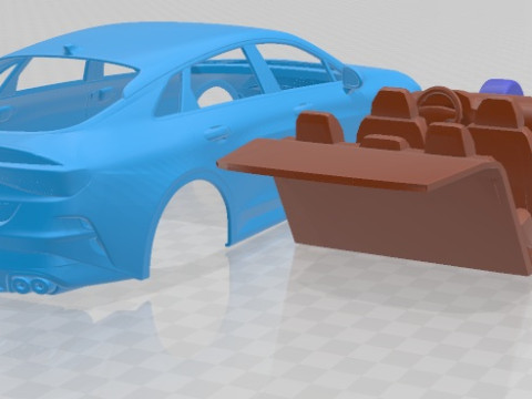 Kia K5 GT 2021 Printable Car 3D प्रिंट मॉडल