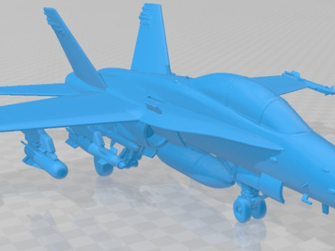 Mcdonnell Douglas FA 18 Hornet Printable Airplane 3D 打印模型