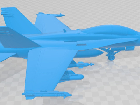 Mcdonnell Douglas FA 18 Hornet Printable Airplane 3D 打印模型
