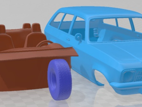 Opel Ascona Voyage 1970 Printable Car 3D Принт Модель