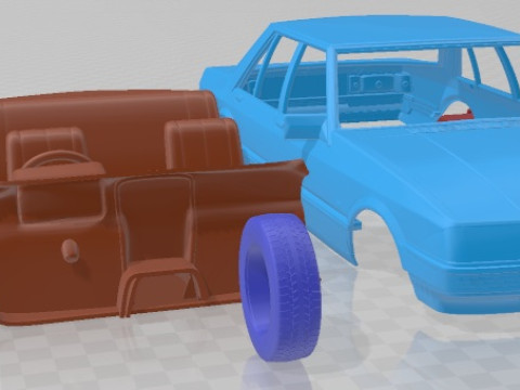Falcon 1982 Printable Car Modello di stampa 3D