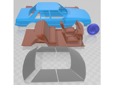 Falcon 1982 Printable Car Modello di stampa 3D