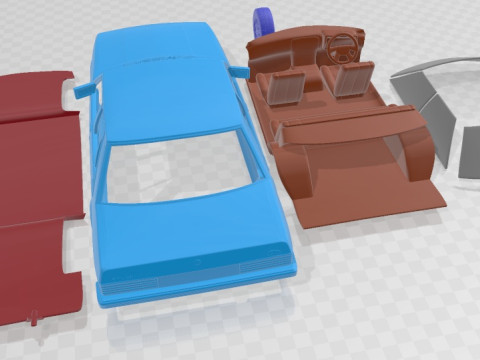 Falcon 1982 Printable Car Modello di stampa 3D