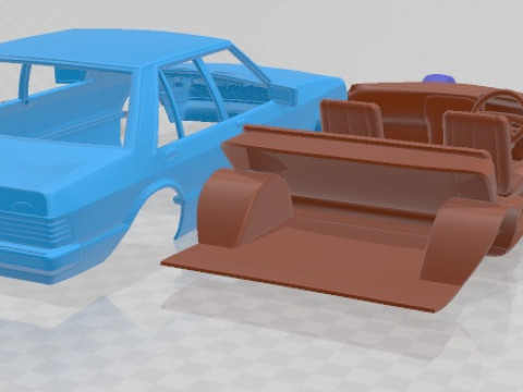 Falcon 1982 Printable Car Modello di stampa 3D
