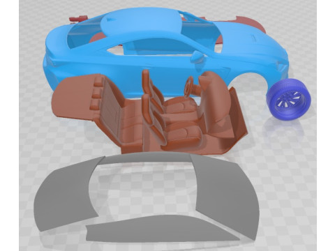 Lexus RC F 2015 Printable Car 3D-Druckmodell