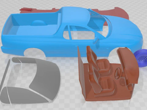 Holden Ute VZ 2004 Printable Car 3D Print Model