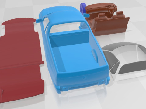 Holden Ute VZ 2004 Printable Car 3D-printmodel