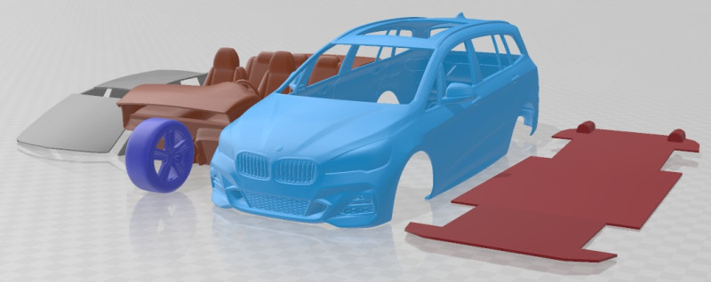 2 Gran Tourer M Pack 2019 Printable Car 3D Принт Модель .c4d .max .obj .3ds .fbx .stl .blend 