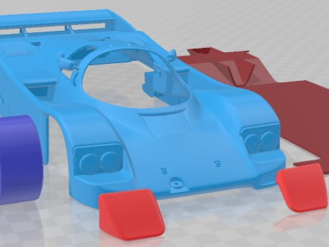 Porsche 962 1984 Printable Car 3D 프린트 모델
