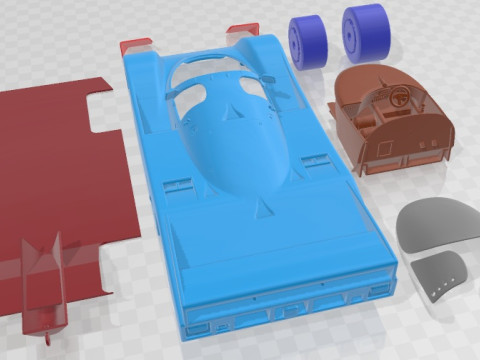 Porsche 962 1984 Printable Car 3D 프린트 모델