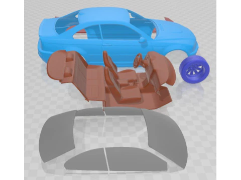 M3 E46 2000 Printable Car 3D Print Model
