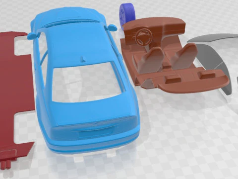 M3 E46 2000 Printable Car 3D Print Model