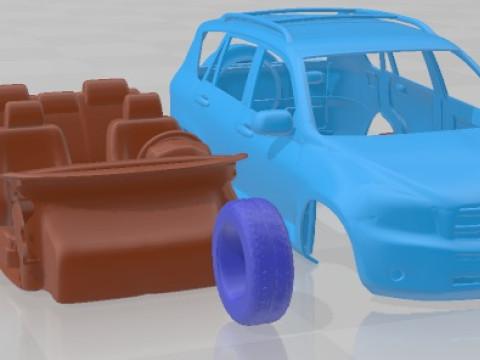 Toyota Rav 4 2006 Printable Car Modello di stampa 3D
