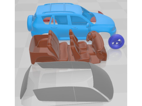 Toyota Rav 4 2006 Printable Car Modello di stampa 3D