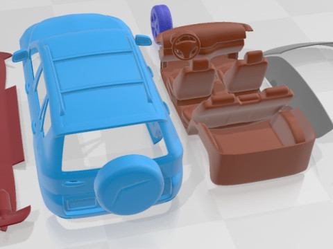 Toyota Rav 4 2006 Printable Car Modello di stampa 3D