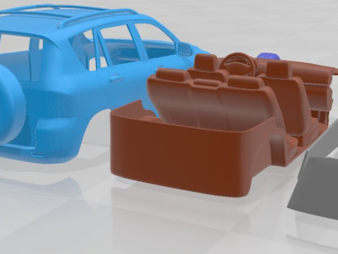 Toyota Rav 4 2006 Printable Car Modello di stampa 3D
