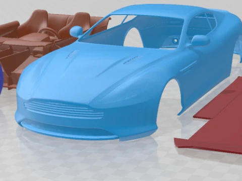 Aston Martin DB9 2013 Printable Car 3D Print Model