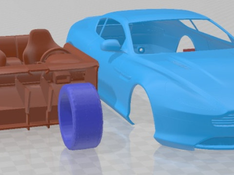 Aston Martin DB9 2013 Printable Car 3D Принт Модель