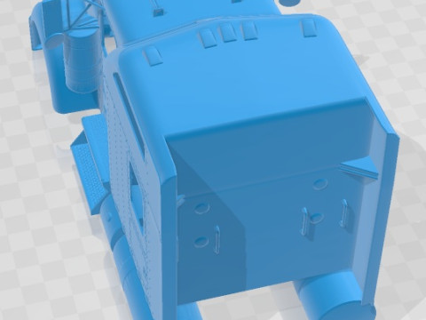 Kenworth W900 Sleeper Cab Trailer 2014 Printable Body Cabin Truck Modello di stampa 3D