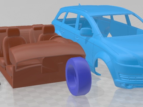 Audi Q7 2006 Printable Car 3D Принт Модель