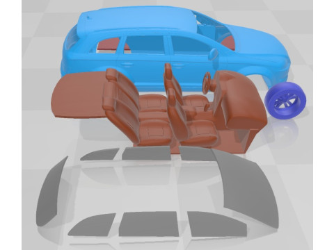 Audi Q7 2006 Printable Car 3D Принт Модель