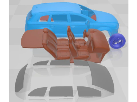 Audi Q7 2006 Printable Car 3D Print Model
