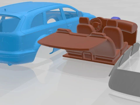 Audi Q7 2006 Printable Car 3D Print Model