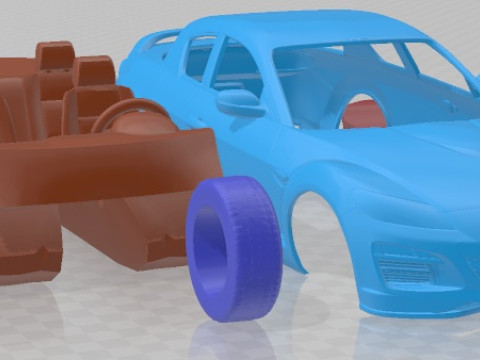 Mazda RX 8 2011 Printable Car 3D Принт Модель