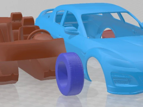 Mazda RX 8 2011 Printable Car 3D Print Model