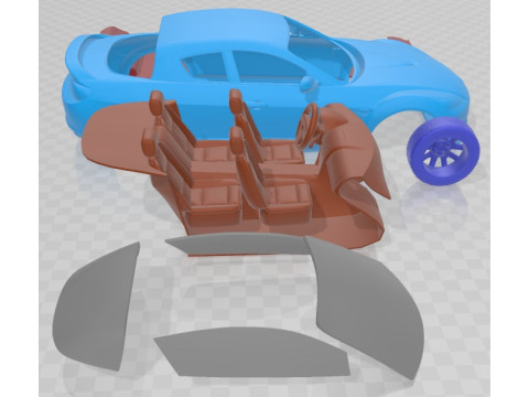 Mazda RX 8 2011 Printable Car 3D Принт Модель