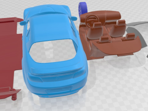Mazda RX 8 2011 Printable Car 3D Принт Модель